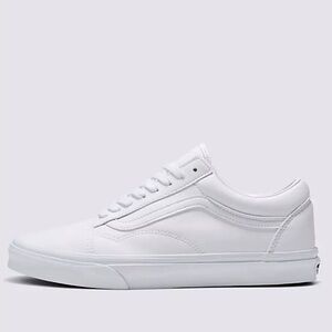 Vans old skool white leather sneakers